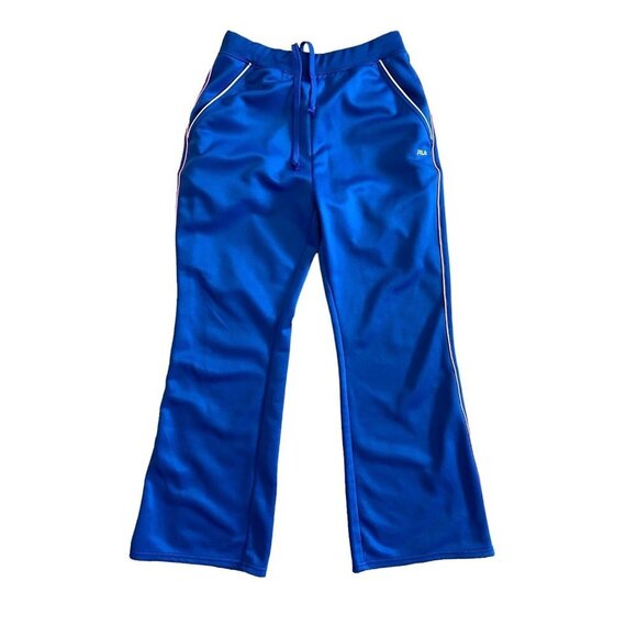 Fila Other - FILA Youth Girls Blue & Pink Sweatpants w/ Italian Phrase‎ Size L Large VTG?